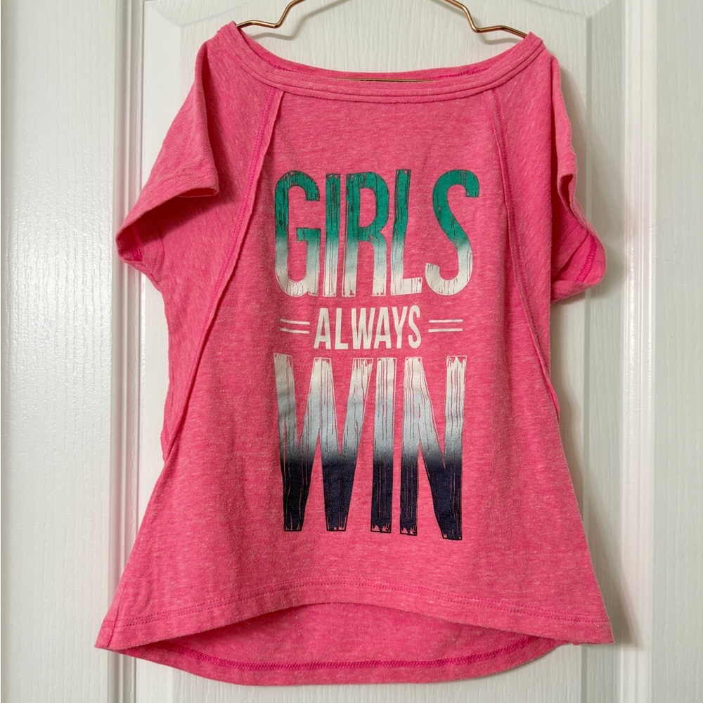 Bcg girls always win T-shirt top size XS (6–6 X)